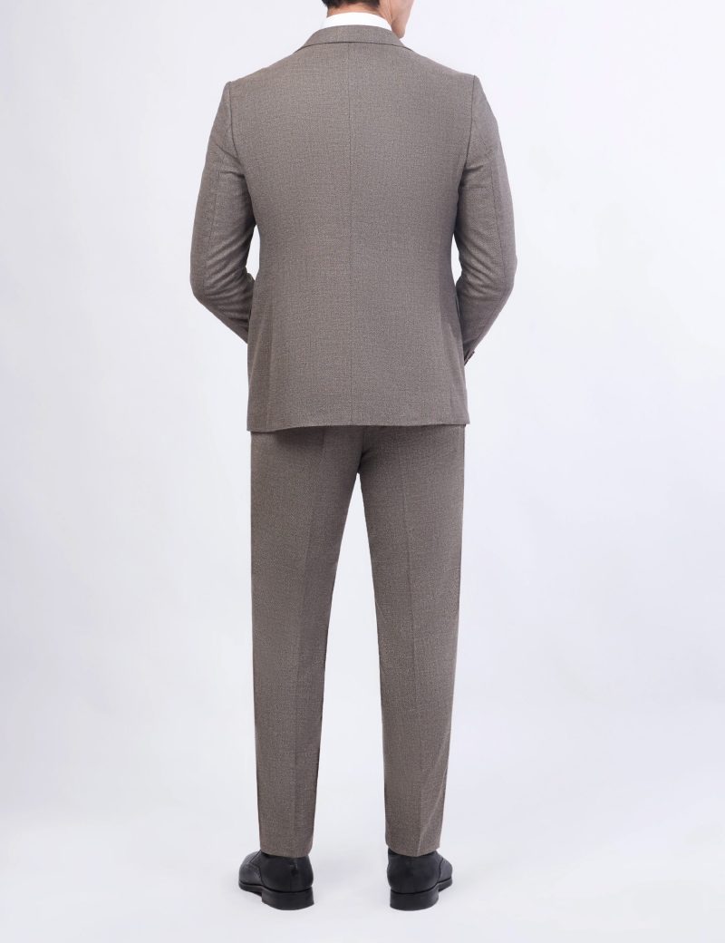 JK38SF02M106-Beige-brown-016-3 Combined 3-Piece Slim Fit Suit