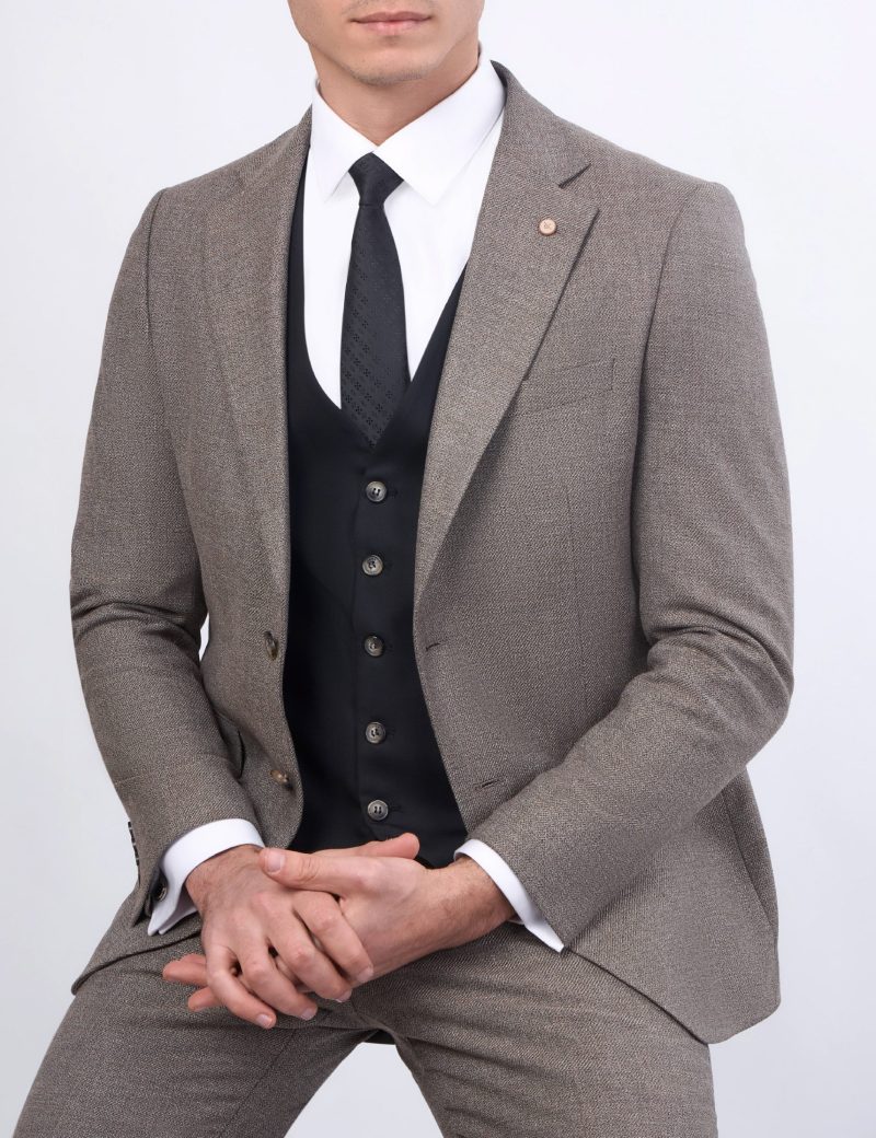 JK38SF02M106-Beige-brown-016-4 Combined 3-Piece Slim Fit Suit