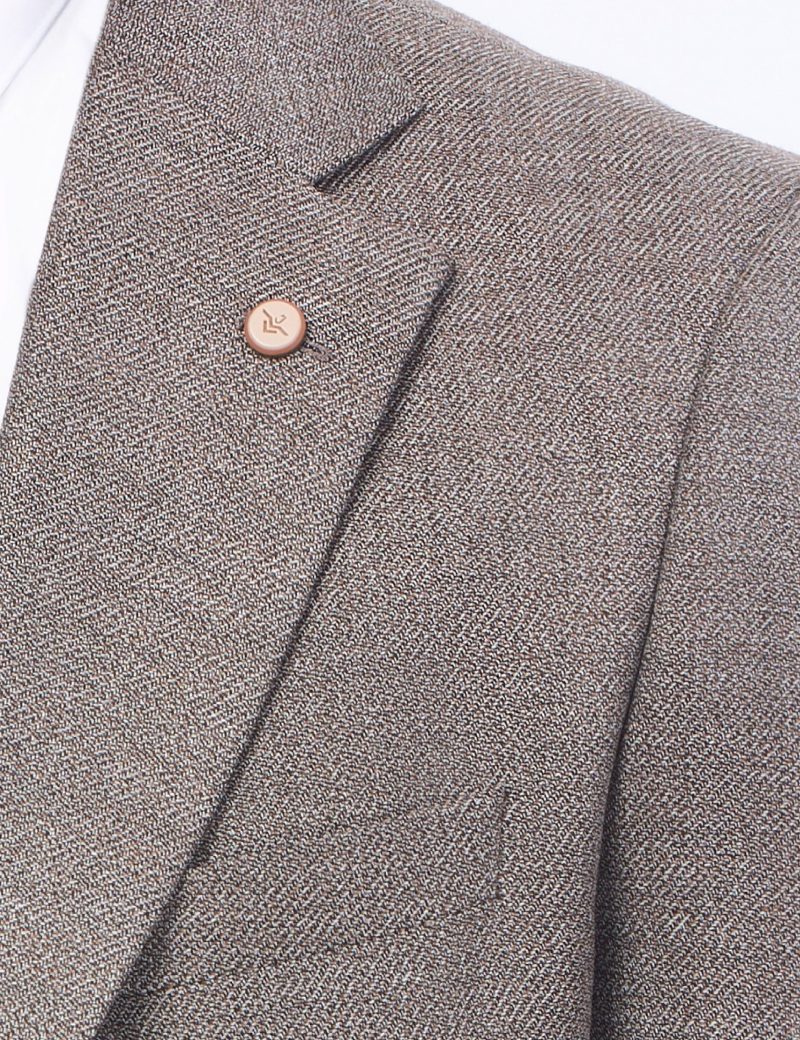 JK38SF02M106-Beige-brown-016-5 Combined 3-Piece Slim Fit Suit