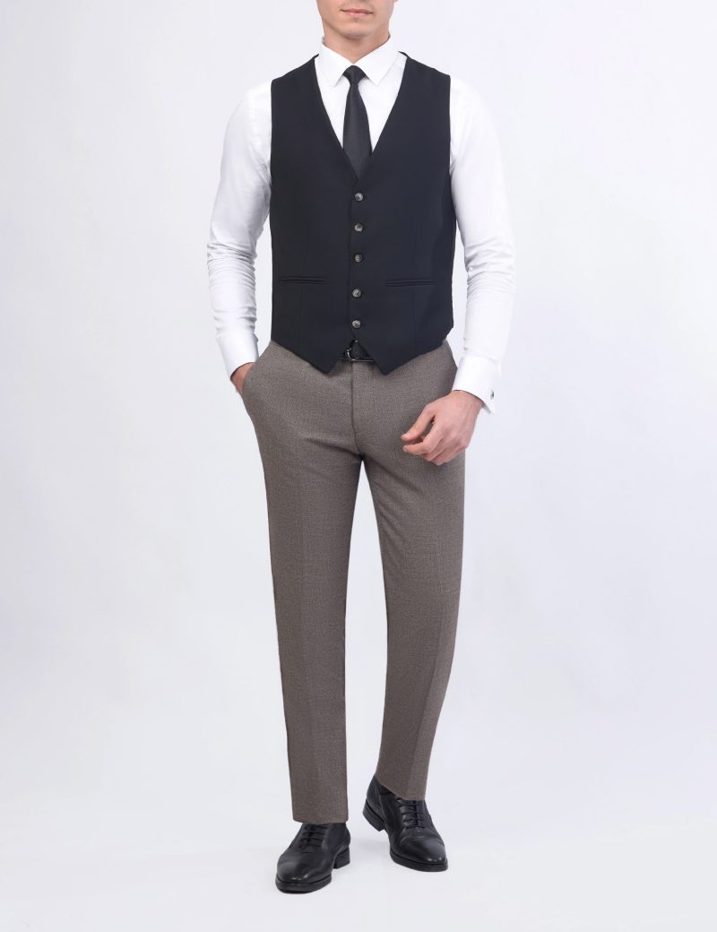 JK38SF02M106-Beige-brown-016-6 Combined 3-Piece Slim Fit Suit
