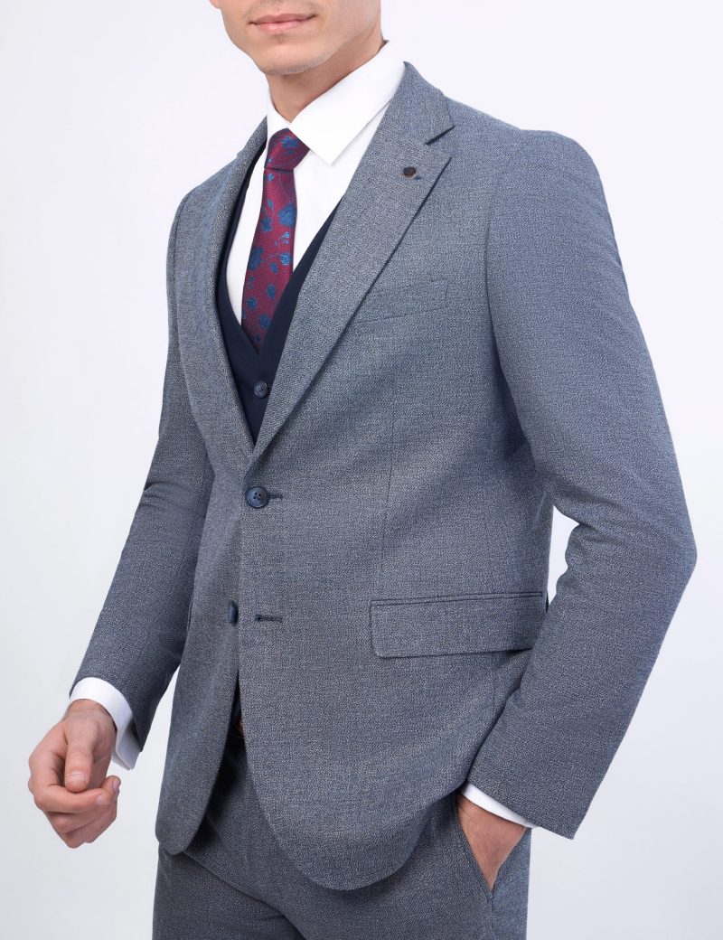 JK38SF02M106-Blue-002-5 Combined 3-Piece Slim Fit Suit