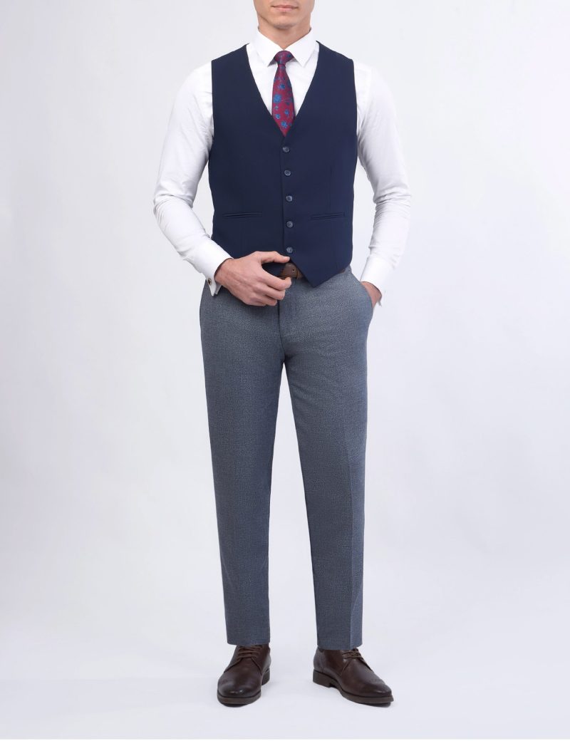 JK38SF02M106-Blue-002-6 Combined 3-Piece Slim Fit Suit