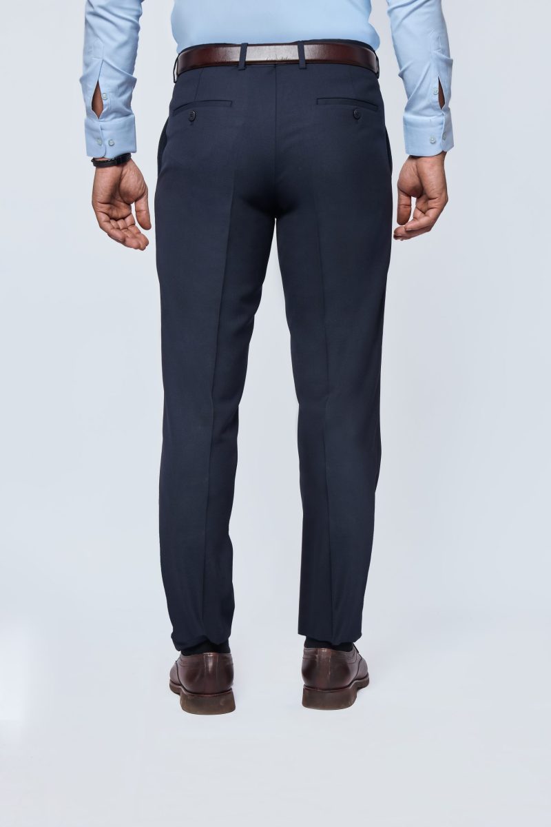 JK38SF03M014-Navy-002-3 Formal Textured Pants