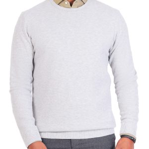 Textured Pullover with a Round Neck