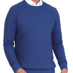 Textured Pullover with a Round Neck