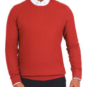 Textured Pullover with a Round Neck