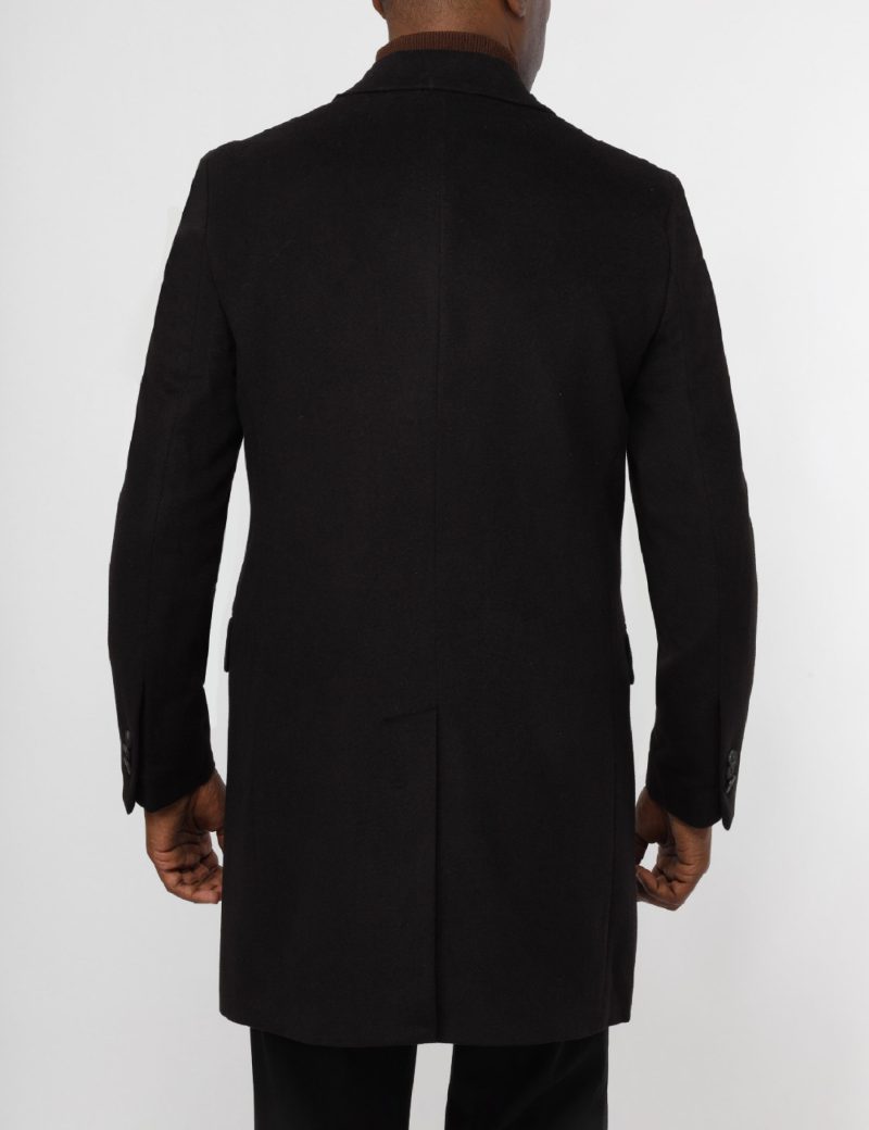 JK38SF10M002-Black-001-6 Double-Breasted Slim-Fit Classic Coat