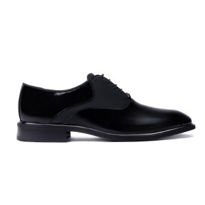 Elegant Plain Patent Leather Oxford Shoes