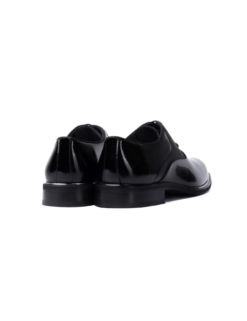 JK39KL14M001-Patent-001-4 Elegant Plain Patent Leather Oxford Shoes