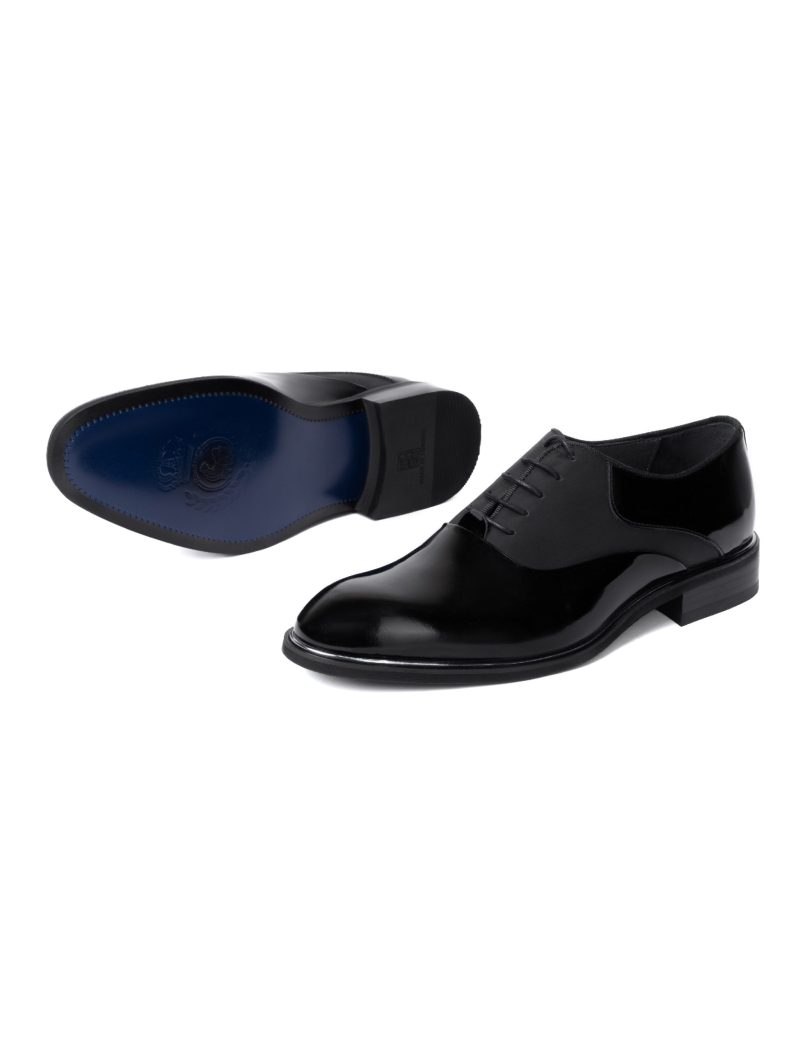 JK39KL14M001-Patent-001-6 Elegant Plain Patent Leather Oxford Shoes