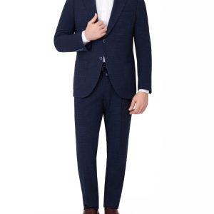 Slim-Fit 2-Piece Suit with Rope-Tied Pants