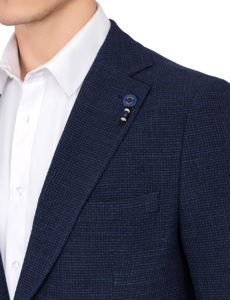 JK39SF02M056-Navy-002-4 Slim-Fit 2-Piece Suit with Rope-Tied Pants