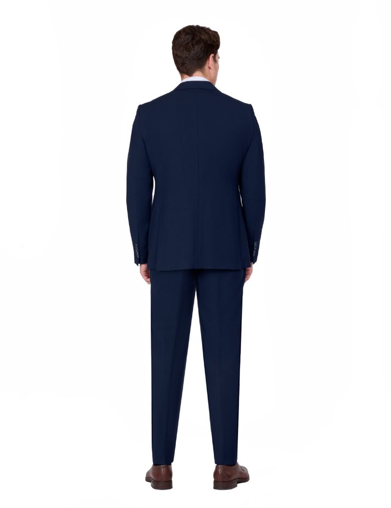 JK39SF02M074-Navy-002-2 Elegant Two-Piece Suit with Notch Lapel and Double Vent