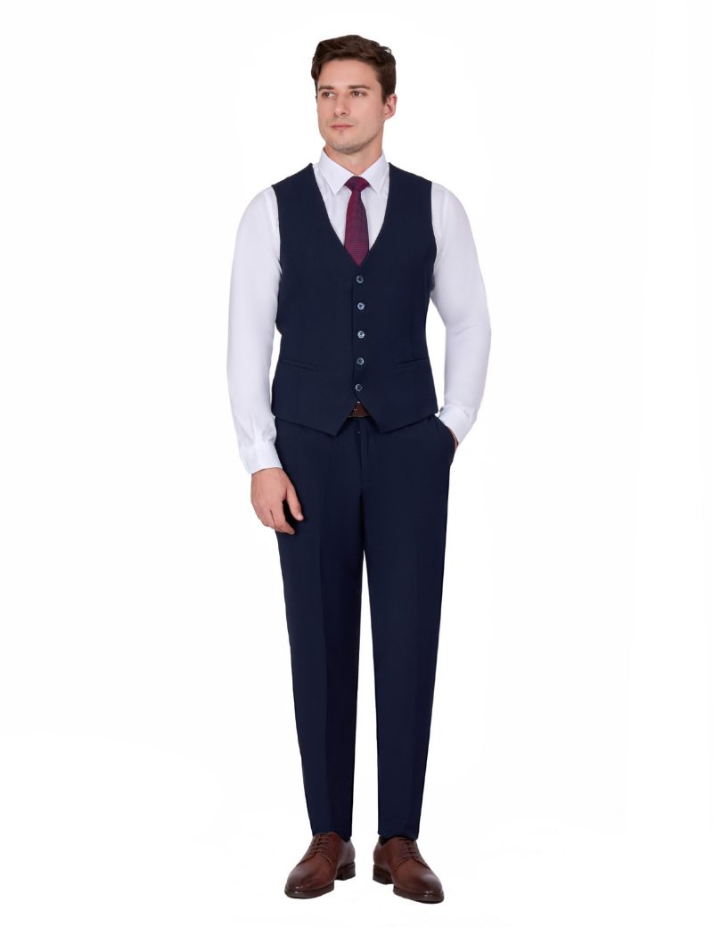 JK39SF02M074-Navy-002-6 Elegant Two-Piece Suit with Notch Lapel and Double Vent