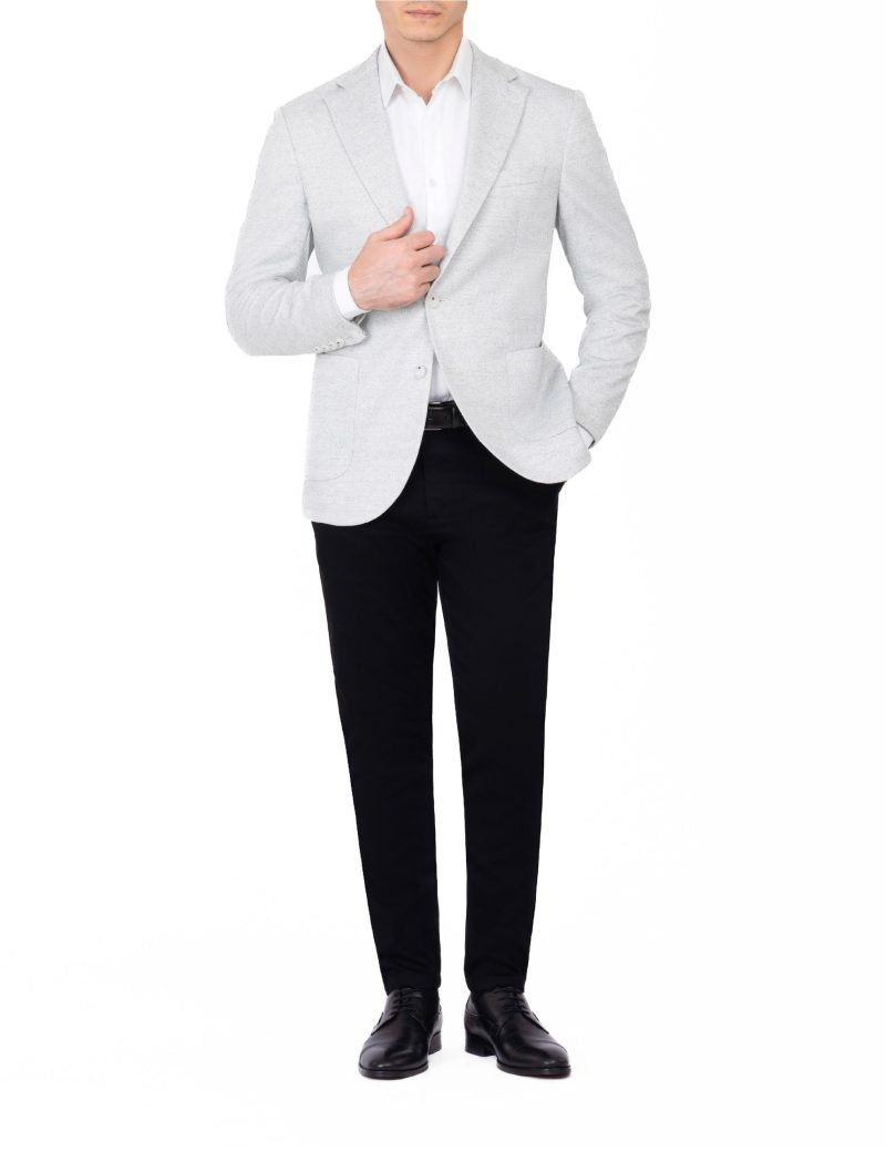 Slim-Fit Linen Blazer