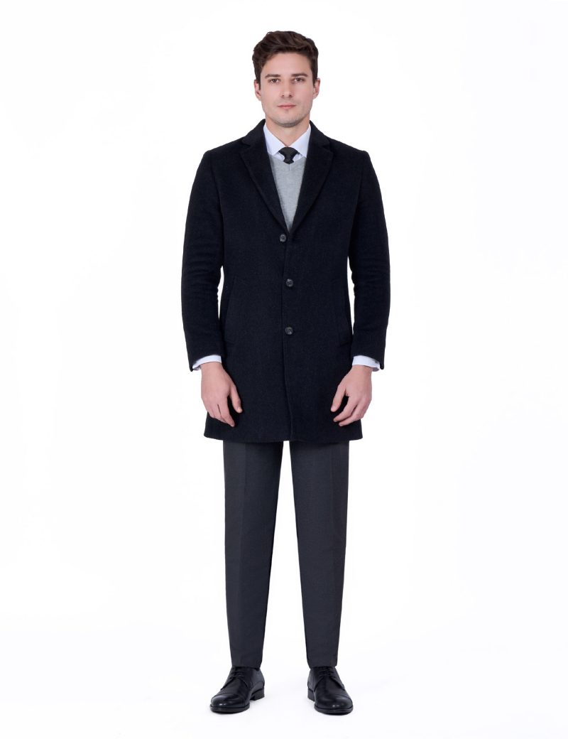 Pick-Stitched Comfort-Fit Coat