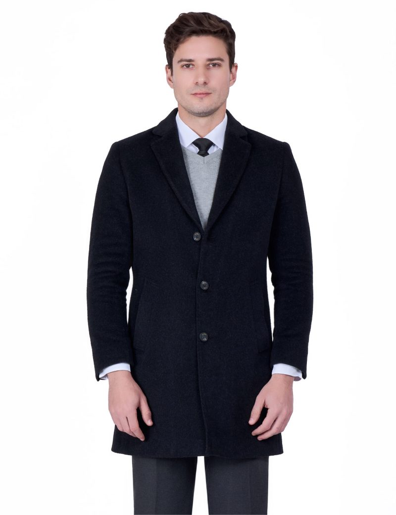 Pick-Stitched Comfort-Fit Coat
