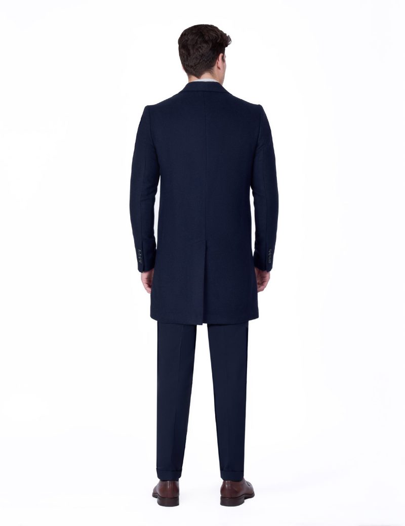 JK40CF10M012-Navy-002-2 Breathable Comfort-Fit Classic Coat