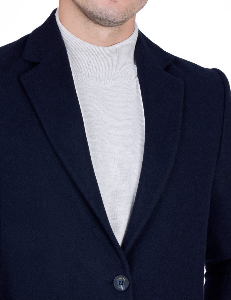 JK40CF10M012-Navy-002-4 Breathable Comfort-Fit Classic Coat