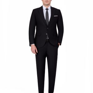 Timeless Wool Suit with Notch Lapel