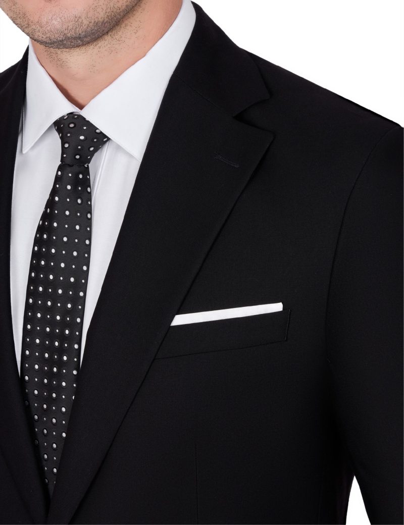 JK40KL02M020-Black-001-4 Timeless Wool Suit with Notch Lapel
