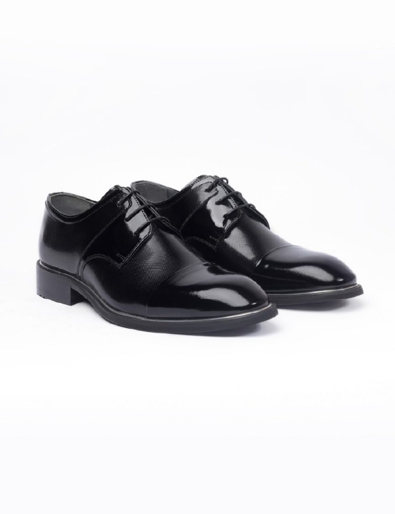 JK40KL14M011-Patent-001-3 Men's derby semi-textured shoes