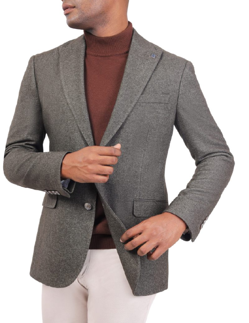 JK40RF04M001-Brown-014-1 Men’s Classic Blazer in Wool