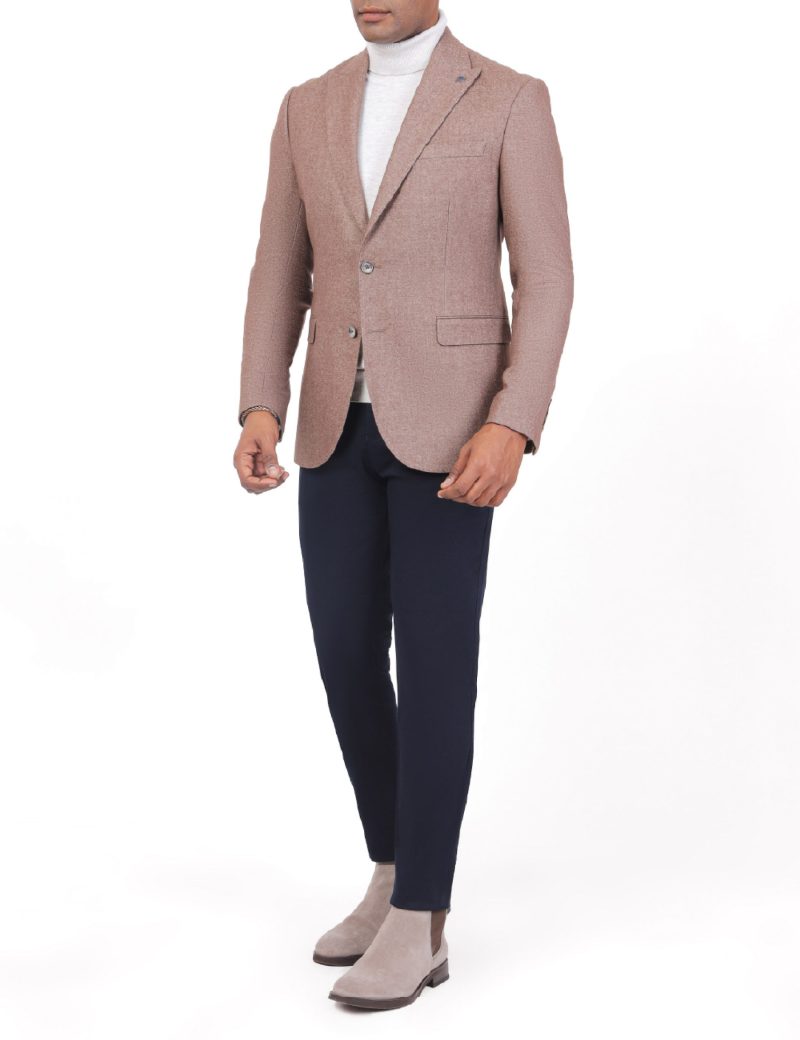 JK40RF04M001-Coffee-016-3 Men’s Classic Blazer in Wool