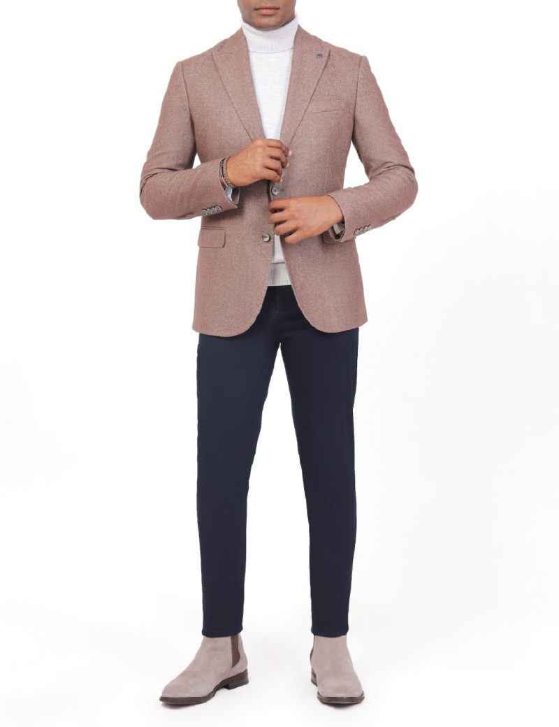 JK40RF04M001-Coffee-016-4 Men’s Classic Blazer in Wool