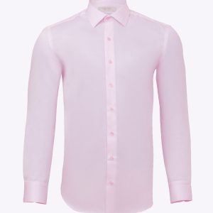 Slim-Fit Plain Basic Shirt - 100% Cotton