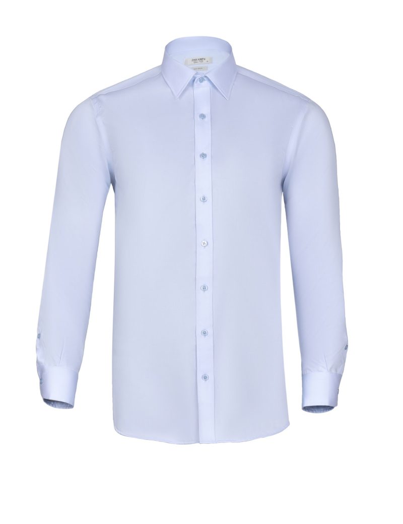 JK42CF01M035-Light-blue-006-2 Plain Non-Iron Shirt