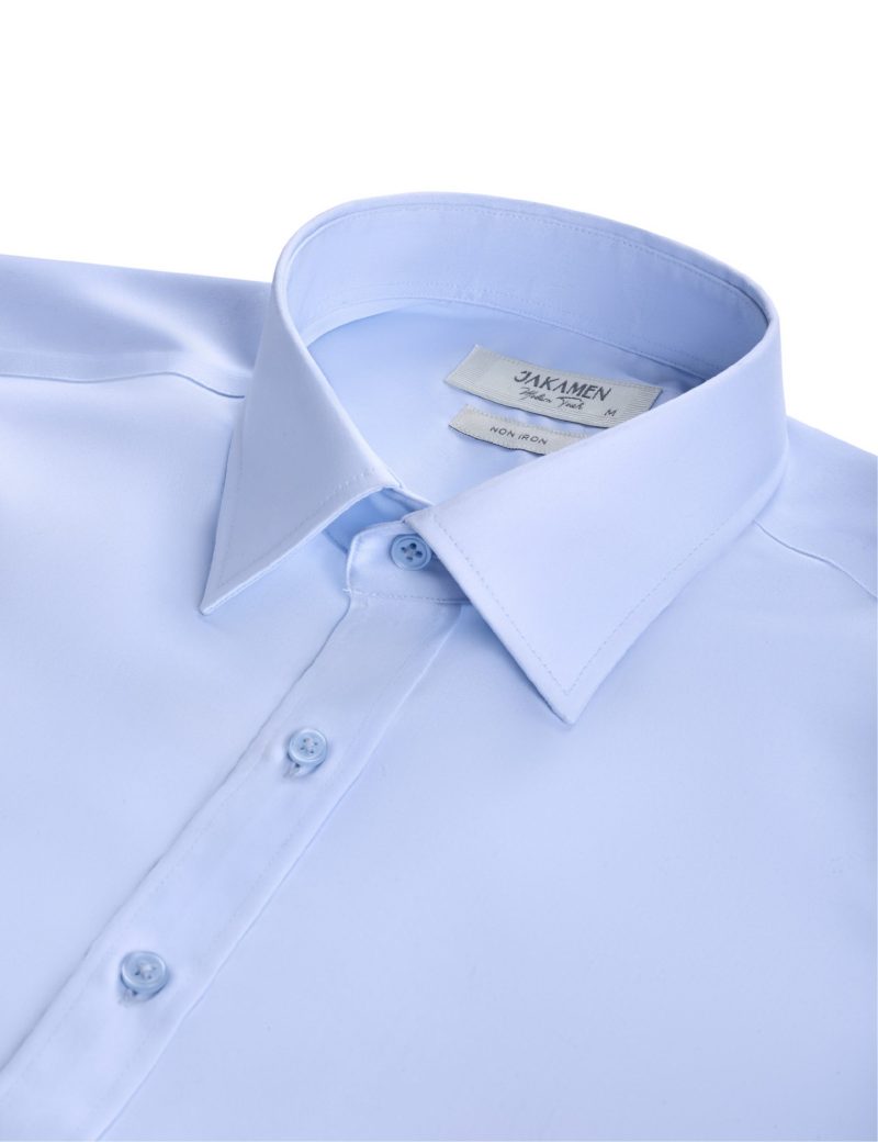 JK42CF01M035-Light-blue-006-4 Plain Non-Iron Shirt