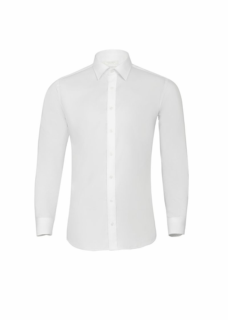 JK42CF01M035, White 394 (1) Plain Non-Iron Shirt