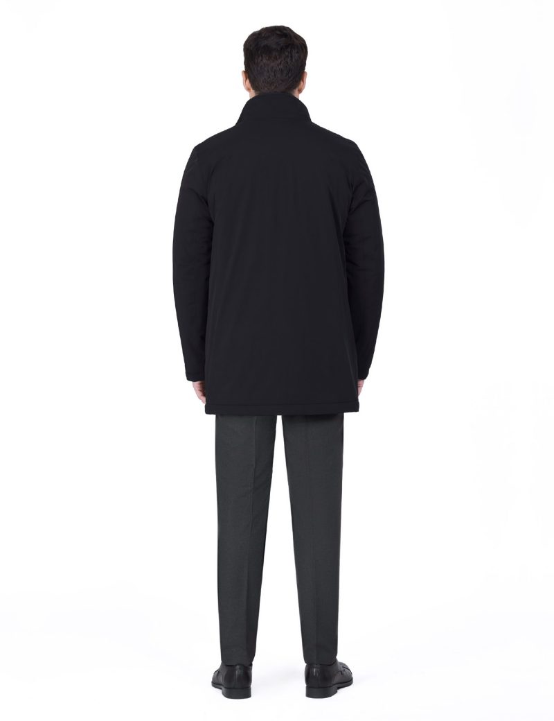 Print Comfort-Fit Water-Repellent Thermal Coat