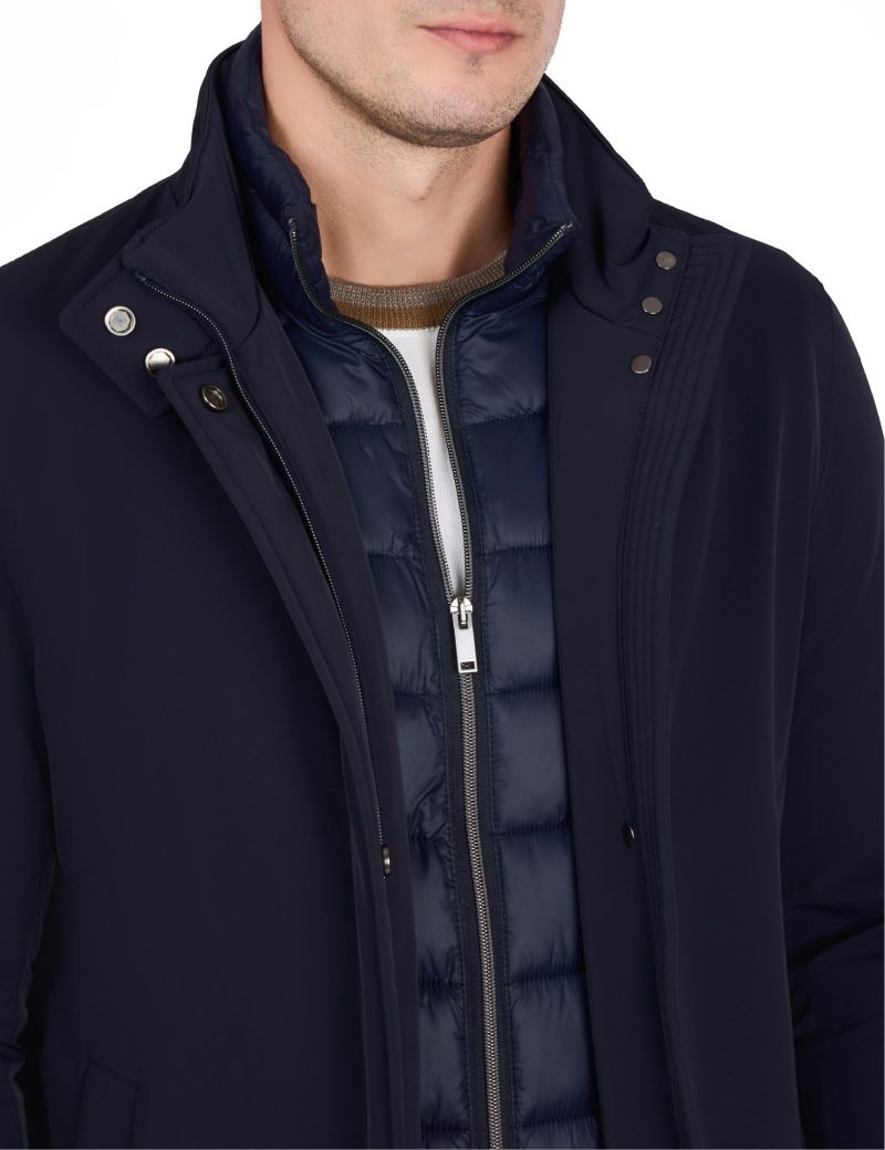 JK42CF05M025-Navy-002-4 Comfort-Fit Water-Repellent Thermal Coat
