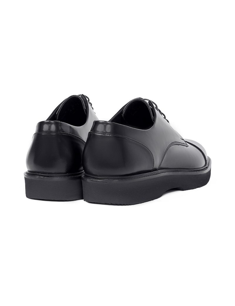 JK42KL14M028-Patent-001-2 Matte Plain Derby Shoes - EVA Sole