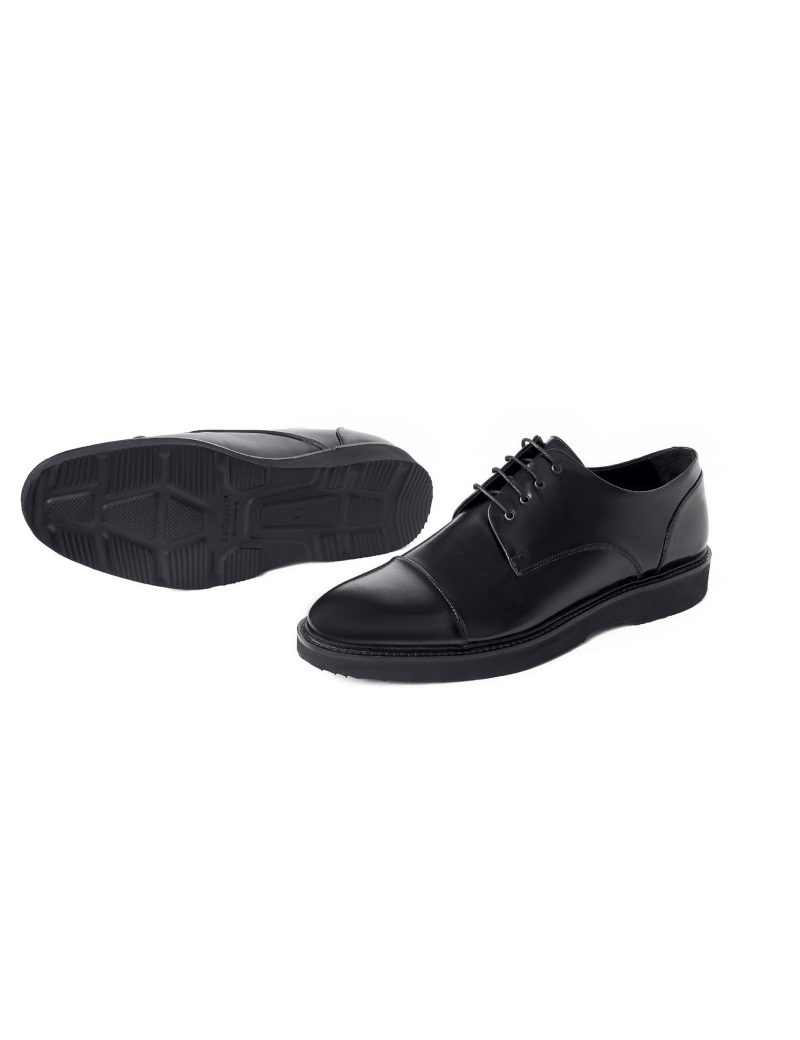 JK42KL14M028-Patent-001-3 Matte Plain Derby Shoes - EVA Sole