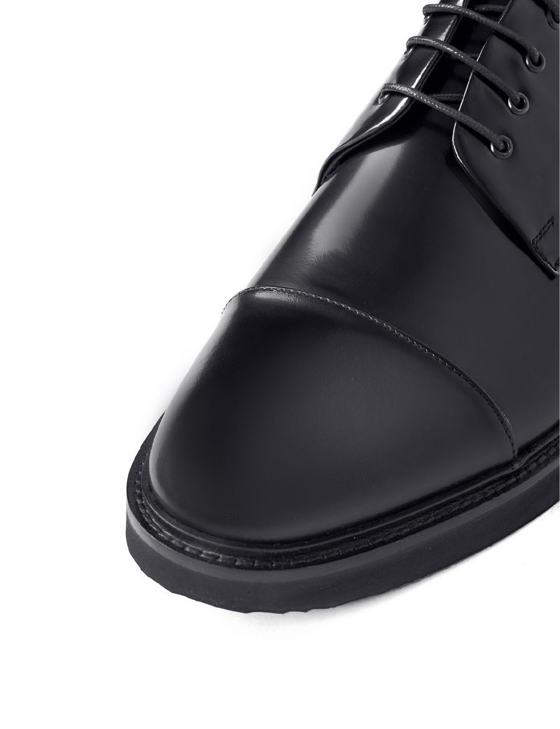 JK42KL14M028-Patent-001-5 Matte Plain Derby Shoes - EVA Sole