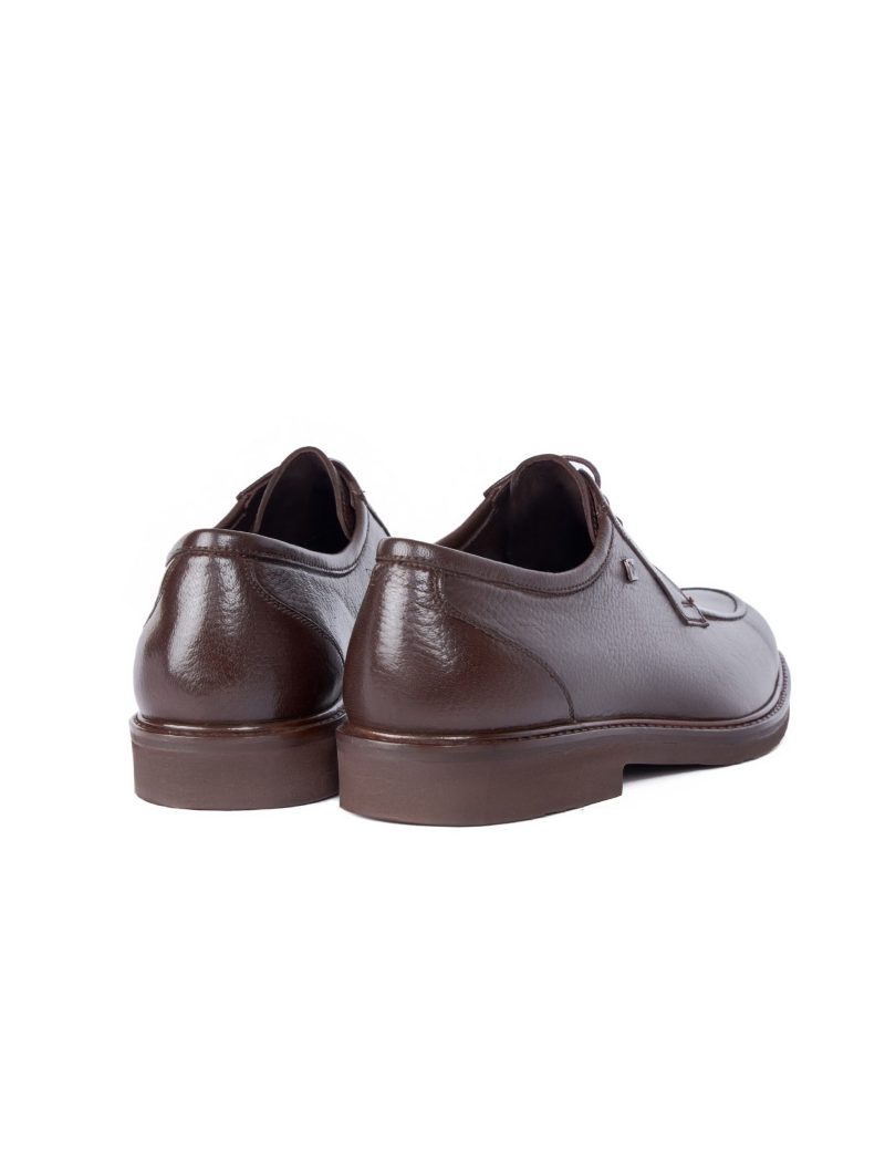 JK42KL14M032-Dark-brown-016-2 Derby Shoes in Wrinkled Leather - EVA Sole