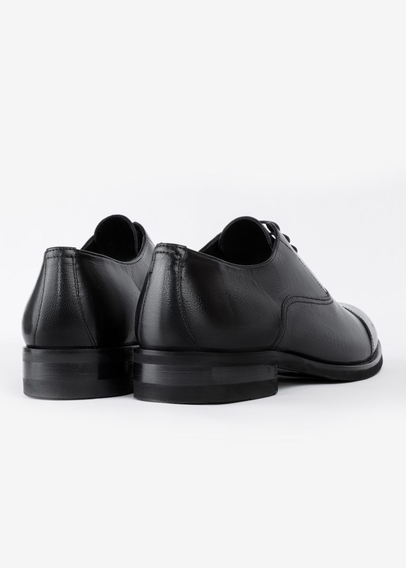 JK42KL14M034-Black-001-2 Deer Leather Oxford Shoes with Rubber Sole