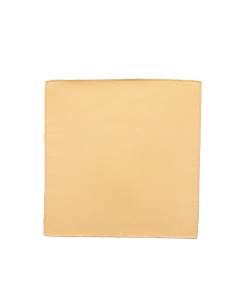 PS01G00-Gold-3 Plain-satin Pocket square