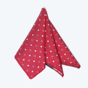 White squares Pocket square