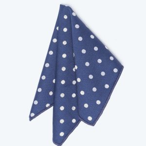 White circles Pocket square