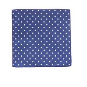 White circles Pocket square