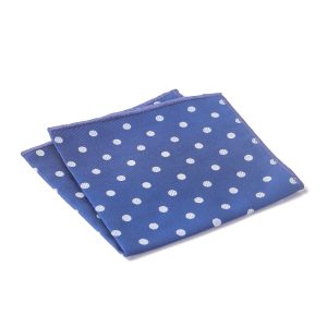 White circles Pocket square