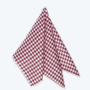 White-pattern Pocket square