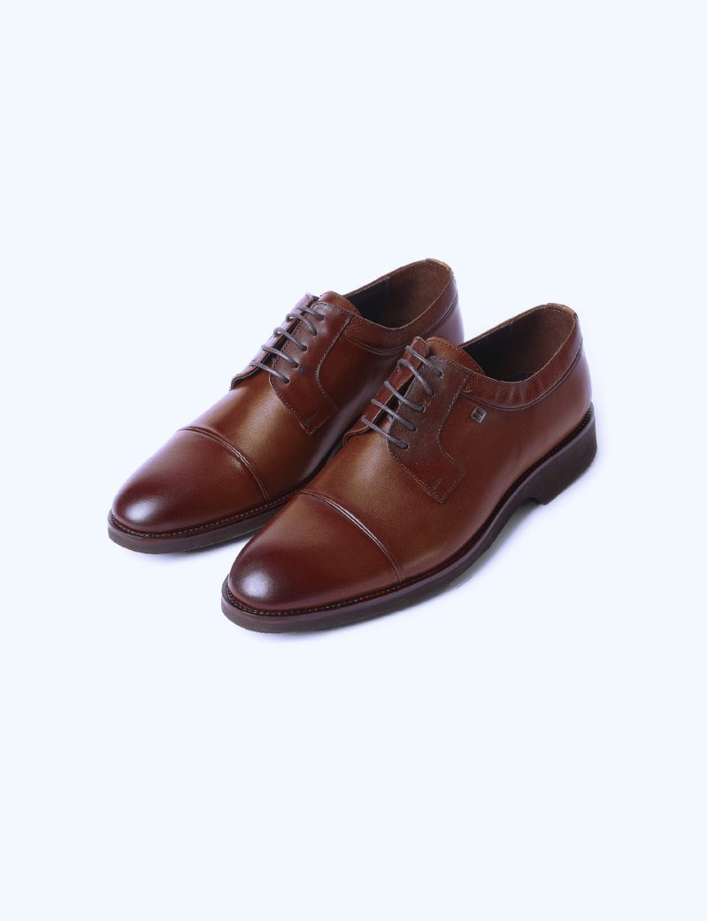 Print Derby, plain shoes