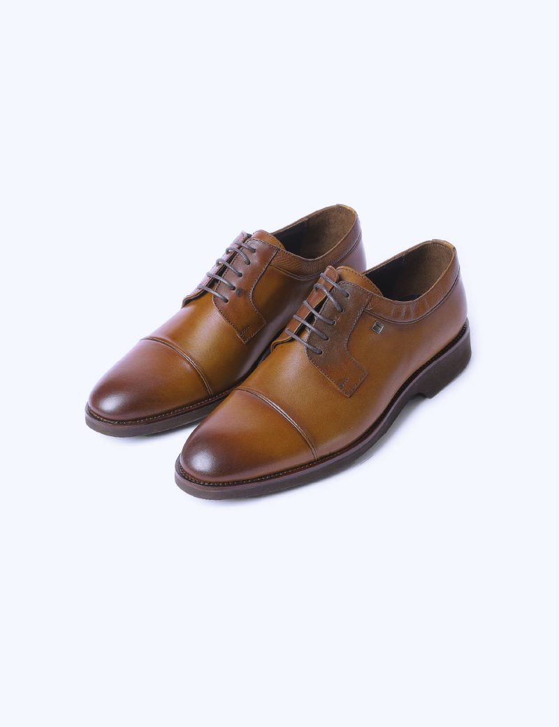 Print Derby, plain shoes