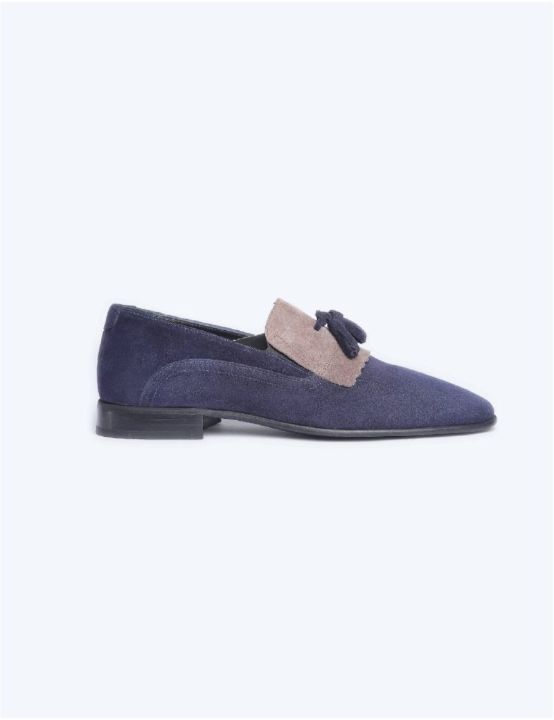 SK35KL14M027-Navy-002-1 Moccasin Plain comfy shoes