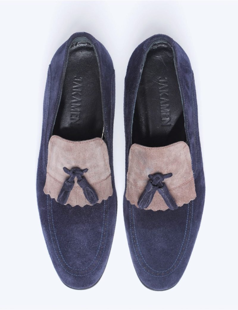 SK35KL14M027-Navy-002-2 Moccasin Plain comfy shoes